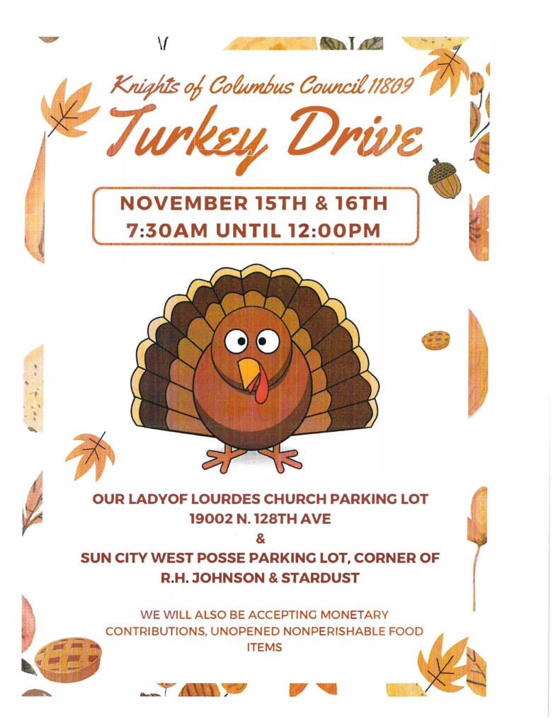 Knights of Columbus Council 11809 Annual Turkey Drive